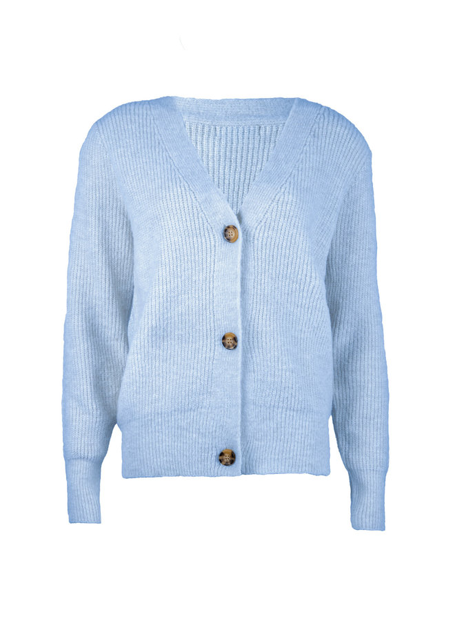 Button knit Vaja blue