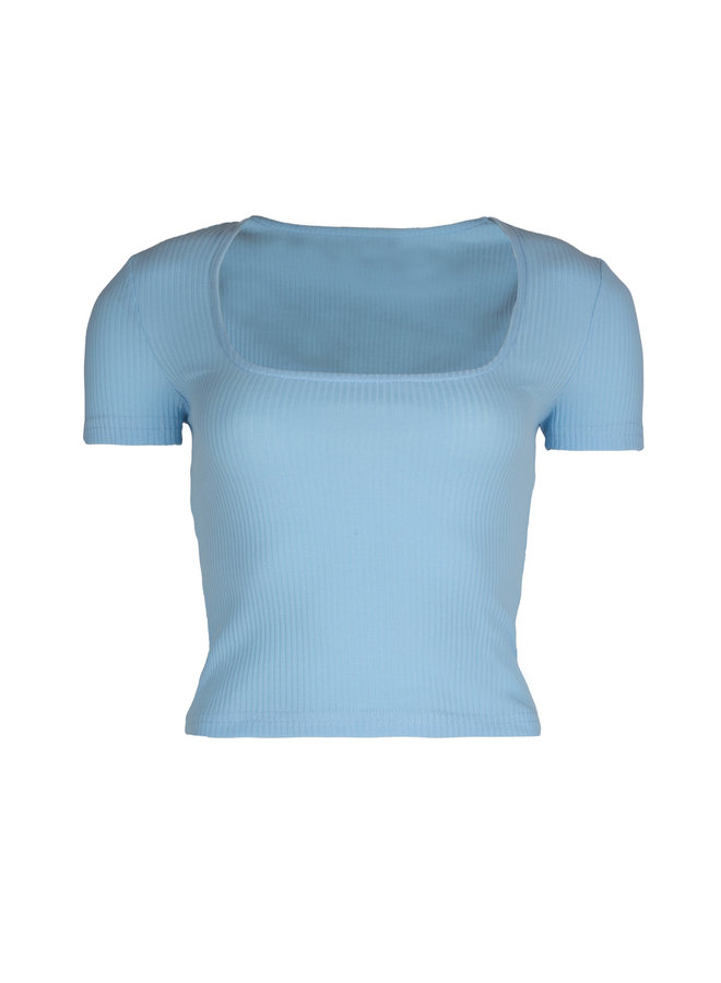 Rib top Kiki blue