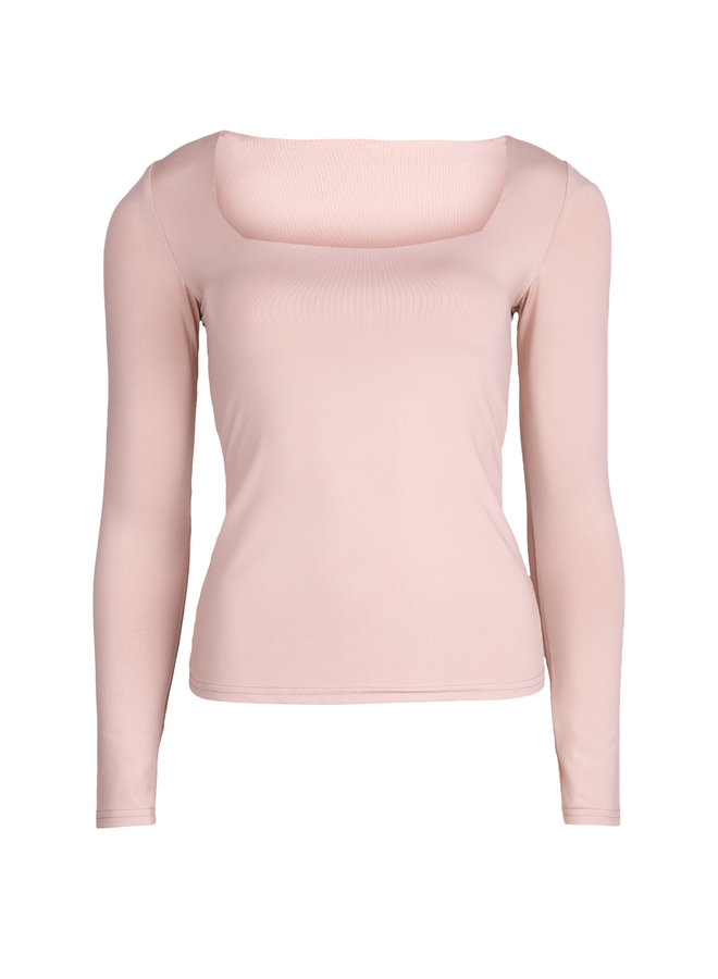 Basic stretch top Daisy pink