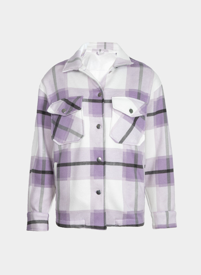 Tartan blouse Gabi lila