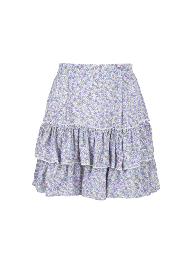 Flower rok Laila blauw