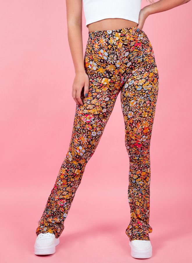 Flare broek Mina flower