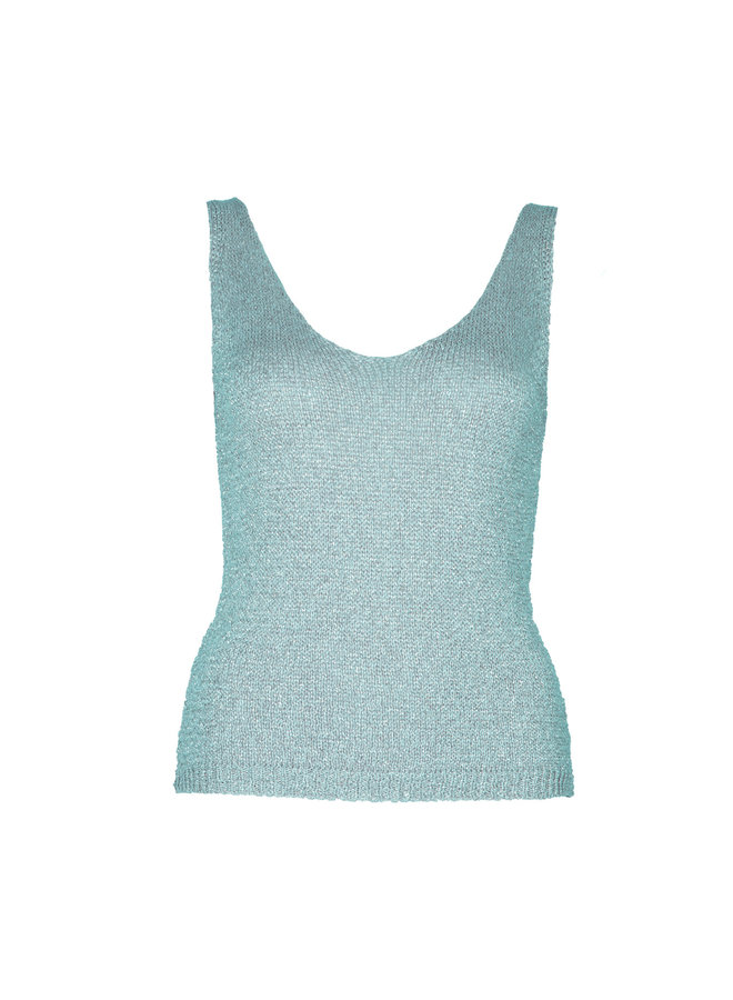 Glitter top Cindi blauw