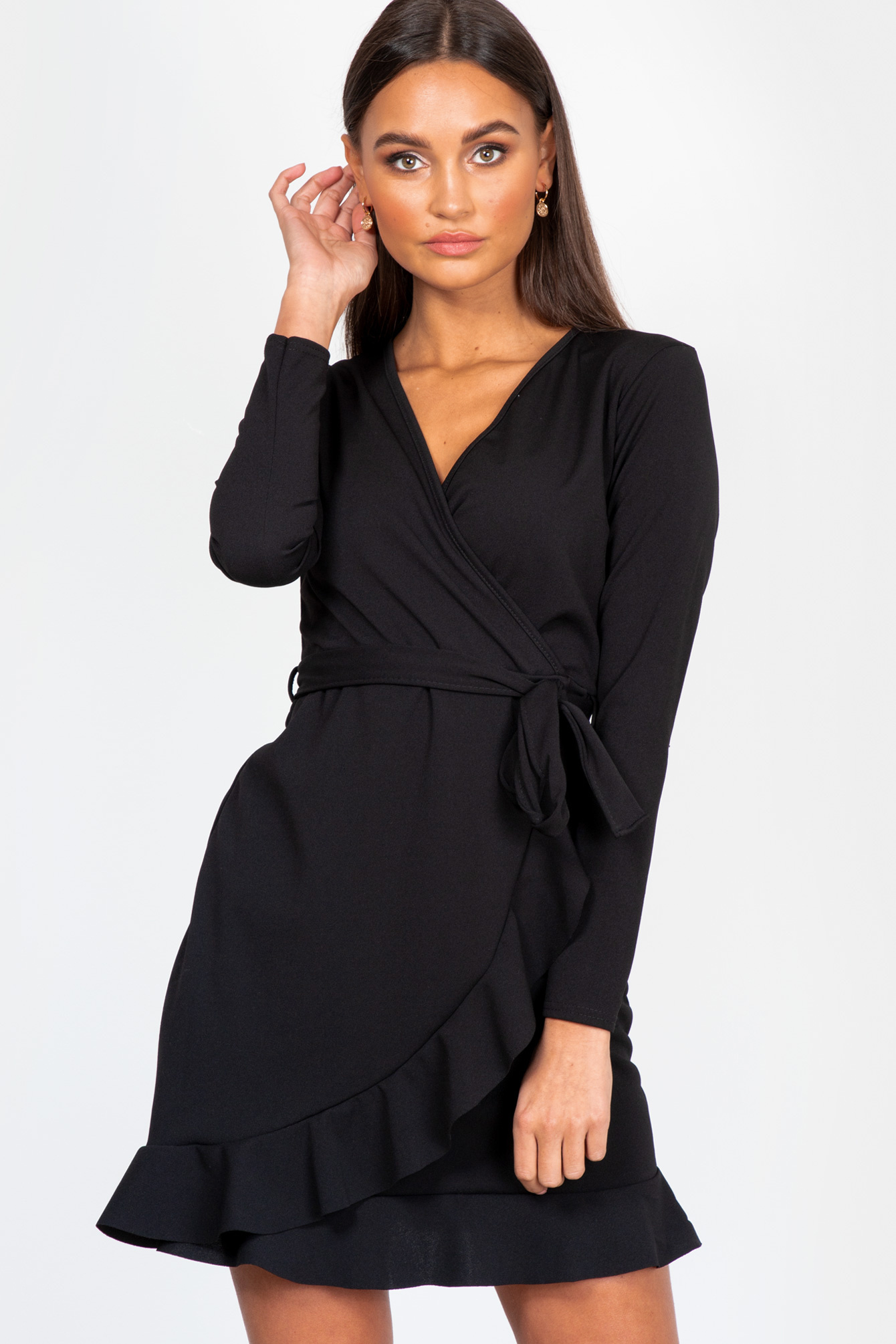 Onderhandelen scheiden Honderd jaar Zwart jurkje Selena I Flare jurk zwart - Famous Store