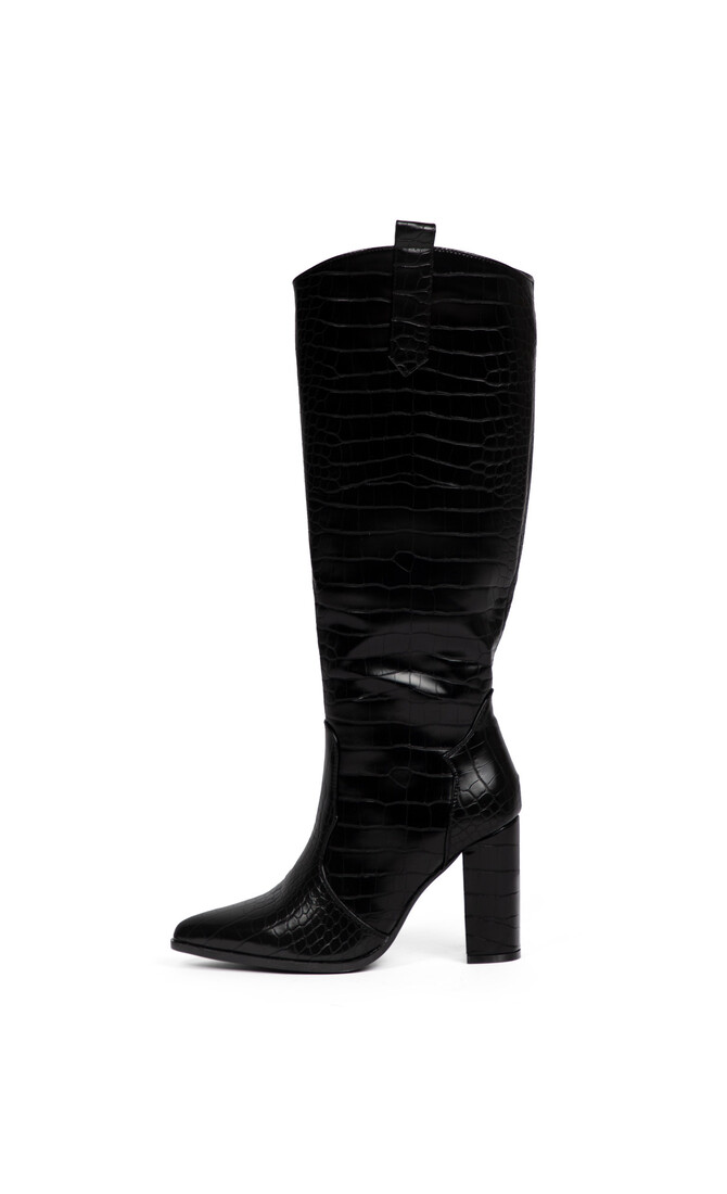 Zwarte croco laars Fay maat 36 en 37