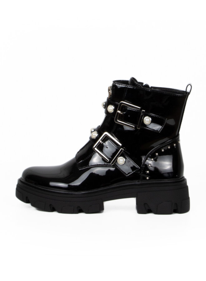 Parel bikerboots lak  maat 36 & 37