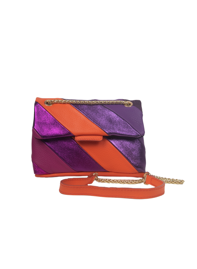 Bag glamour lover oranje/paars