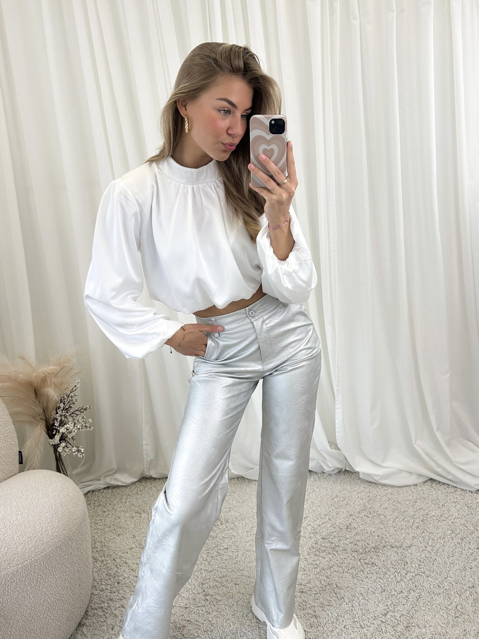 Metallic jeans I Straight fit - Famous Store