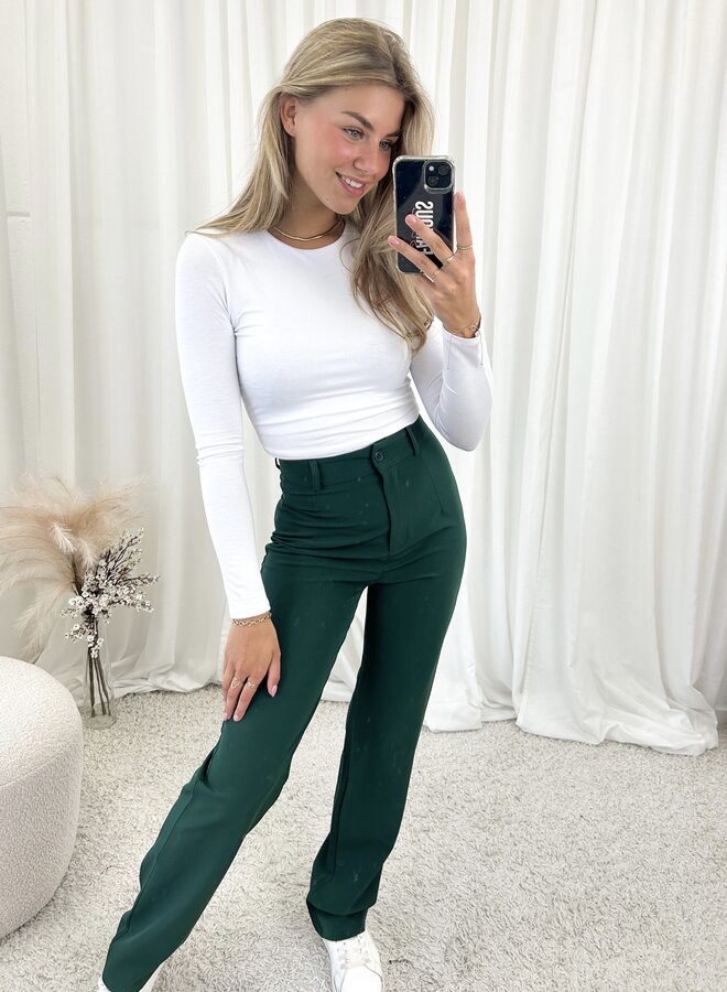 Pantalon Esther donker groen