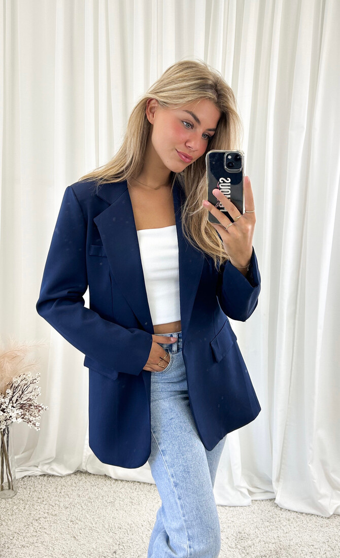 Blazer Kira marineblauw