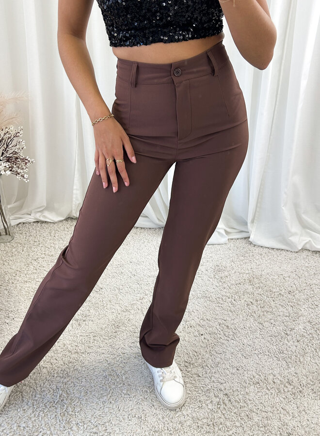 Pantalon Esther bruin