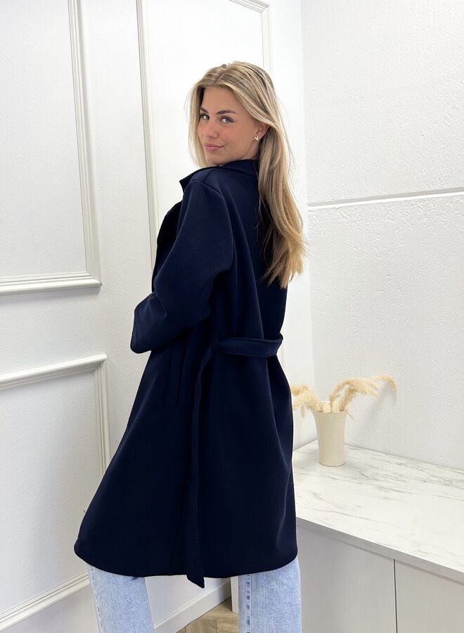 Coat Lisa marineblauw