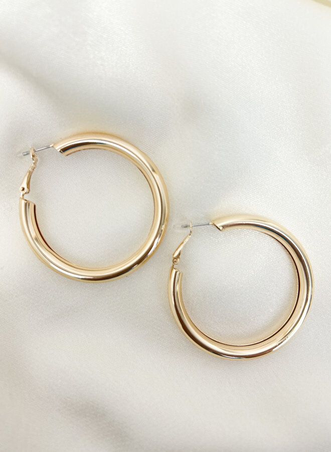 Earring  Hoops goud