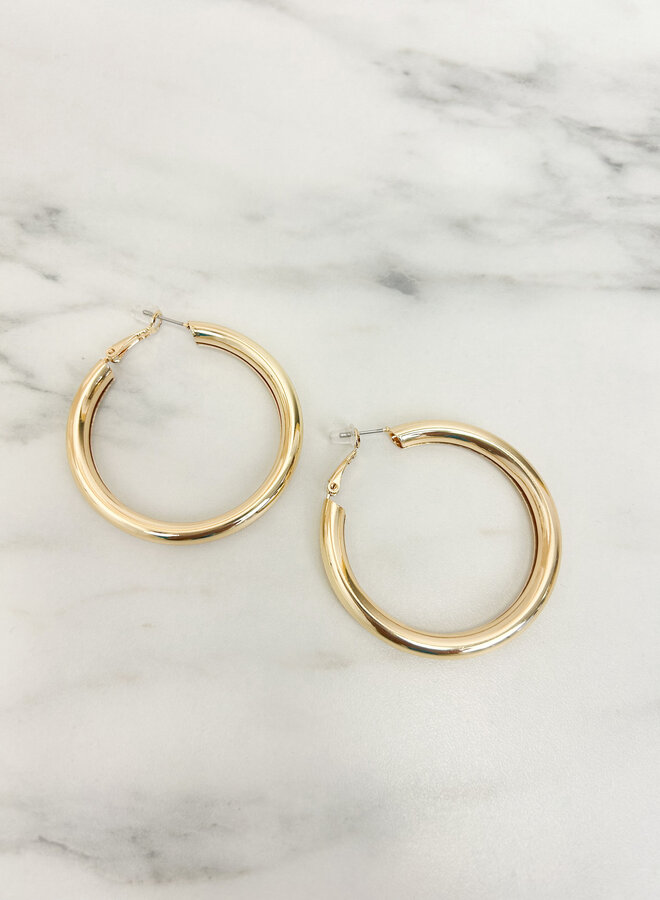 Earring  Hoops goud