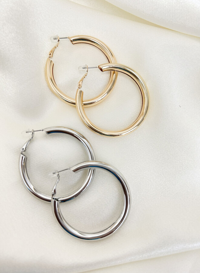 Earring  Hoops goud