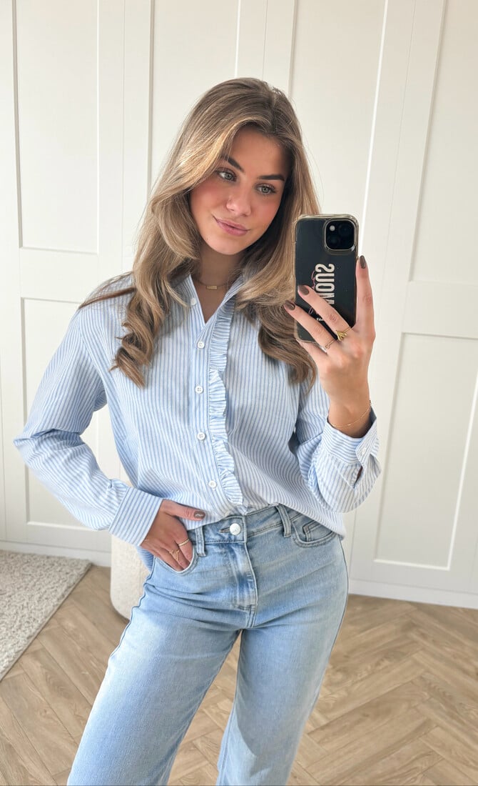 Blouse Dana striped blauw