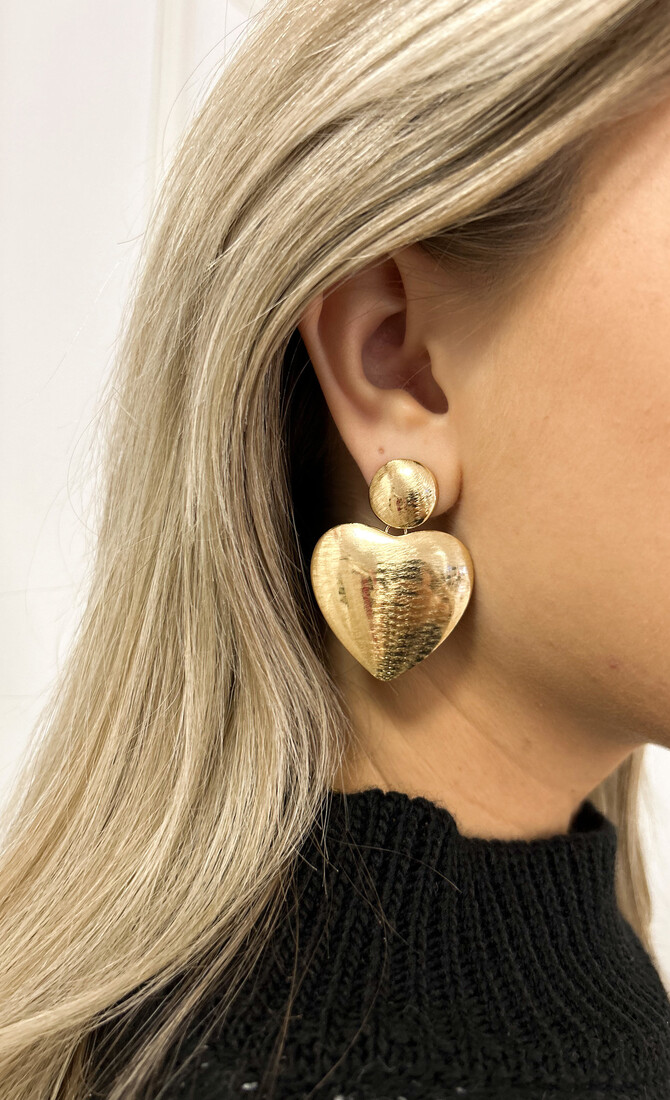 Earring Heart Pendant