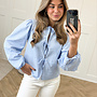 Blouse Aimee striped blauw