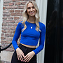 Top Marije electric blauw