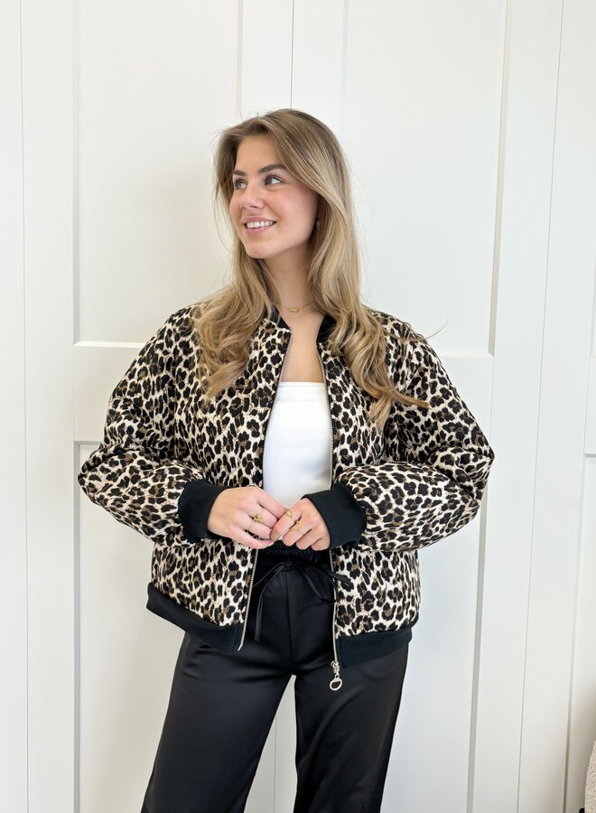 Bomberjacket leopard