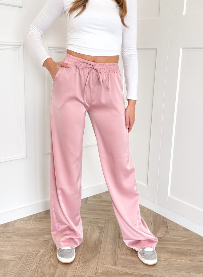 Satin broek Tess pink