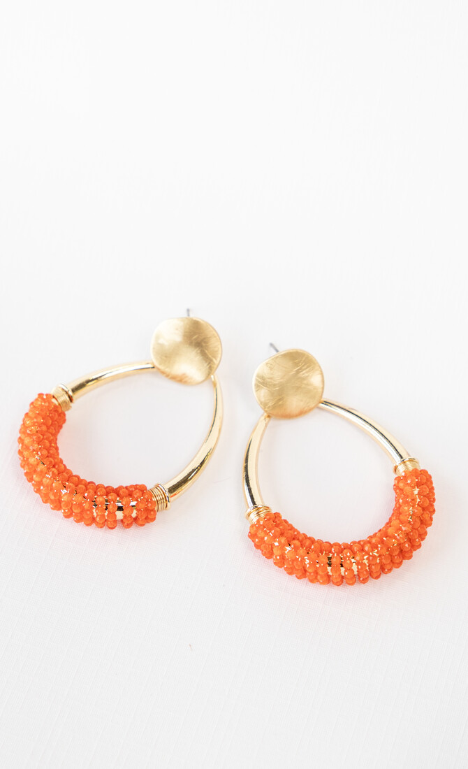 Oorbel Alexia oranje