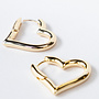 Oorbel gold heart