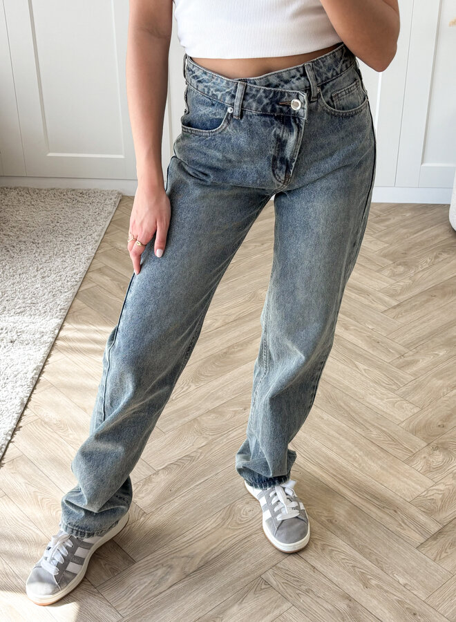 Straight leg  jeans Rachel donkerblauw