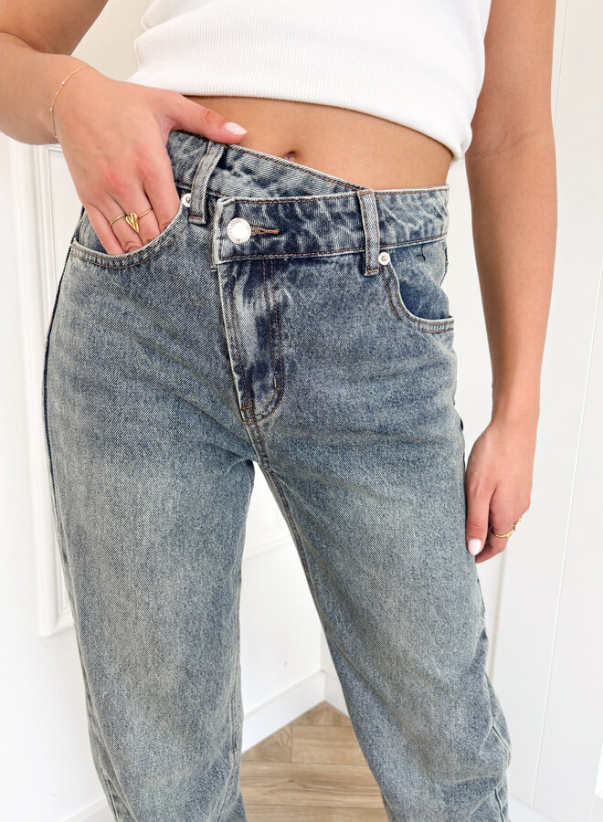 Straight leg  jeans Rachel donkerblauw