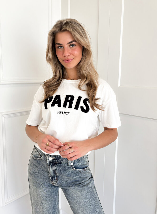 T-shirt Paris wit
