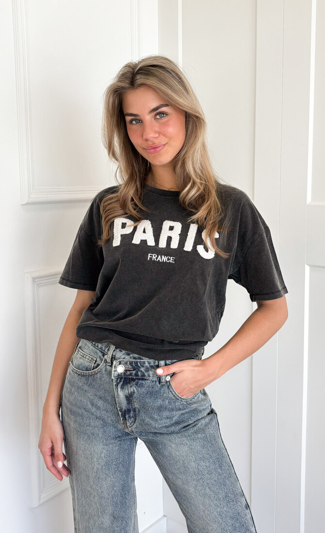 T-shirt Paris grijs