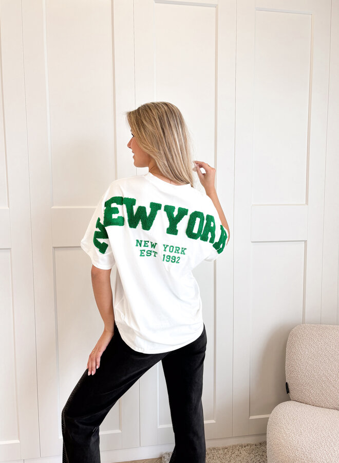 T-shirt New York groen