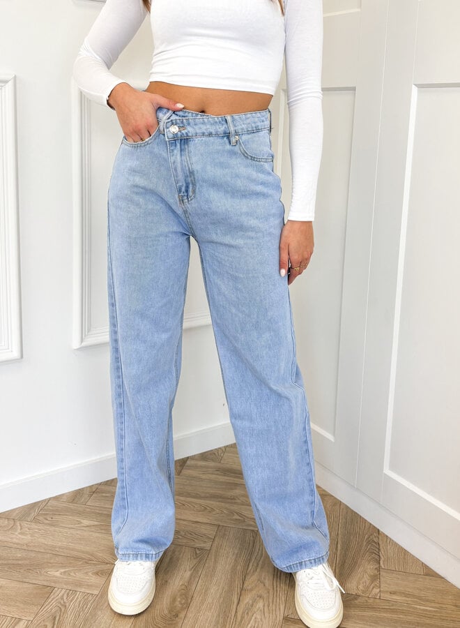 Straight leg  jeans Rachel lichtblauw