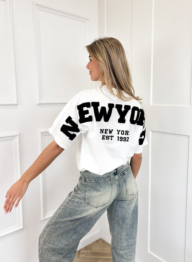 T-shirt New York zwart