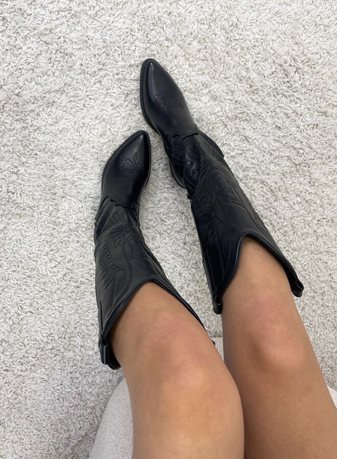 Cowboy laars Valerie zwart MAAT 36-37