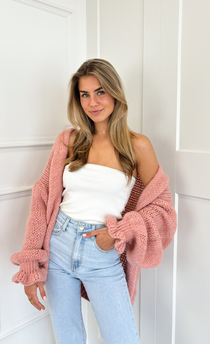 Vest Alix poederroze