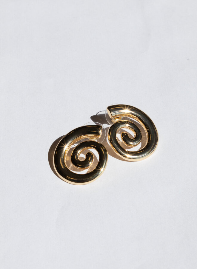 Oorbel Spiral goud