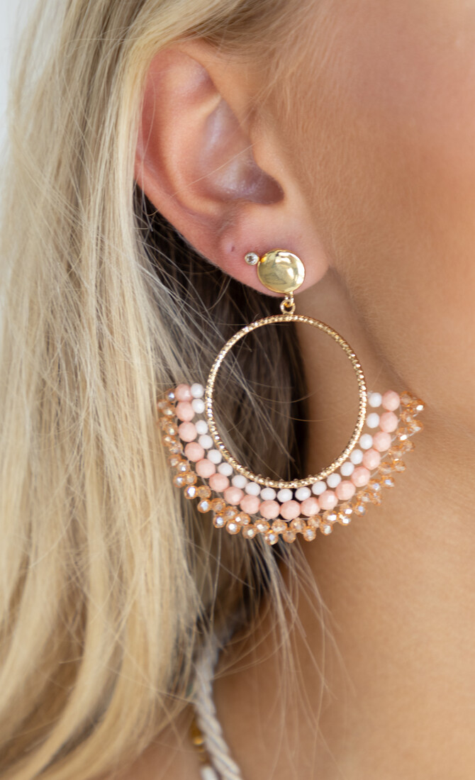 Statement oorbel Blush Beads