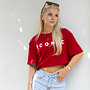 T-shirt Iconic rood