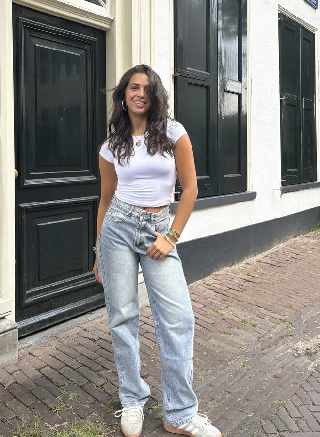 Wide leg  jeans Mila blauw
