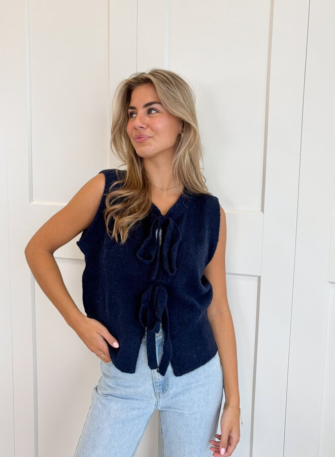 Knit gilet Mila navy