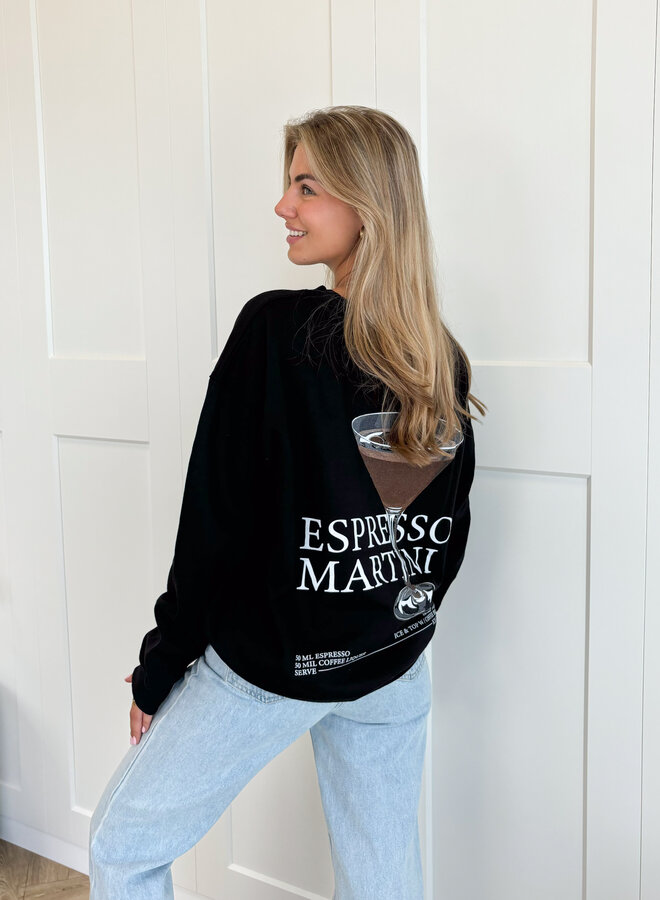 Sweater Espresso martini zwart