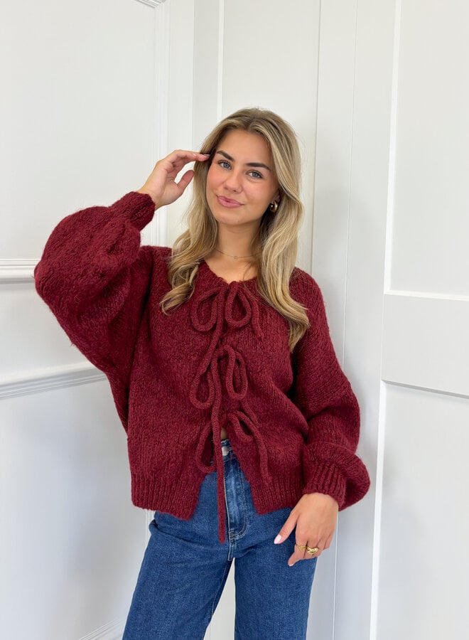Vest Laila bordeaux
