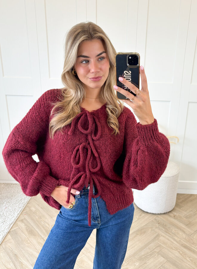 Vest Laila bordeaux