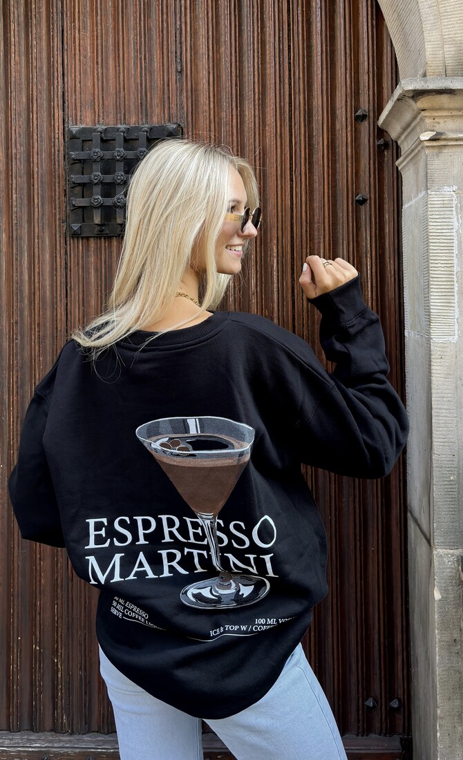 Sweater Espresso martini zwart