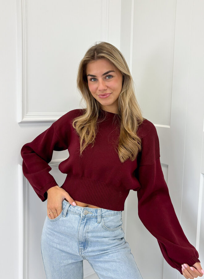 Trui June bordeaux