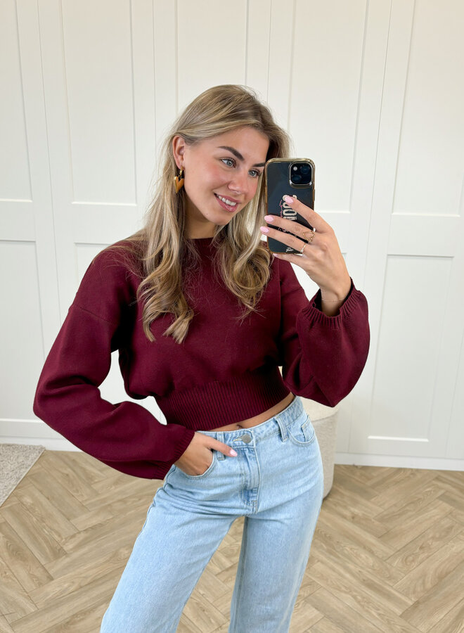 Trui June bordeaux