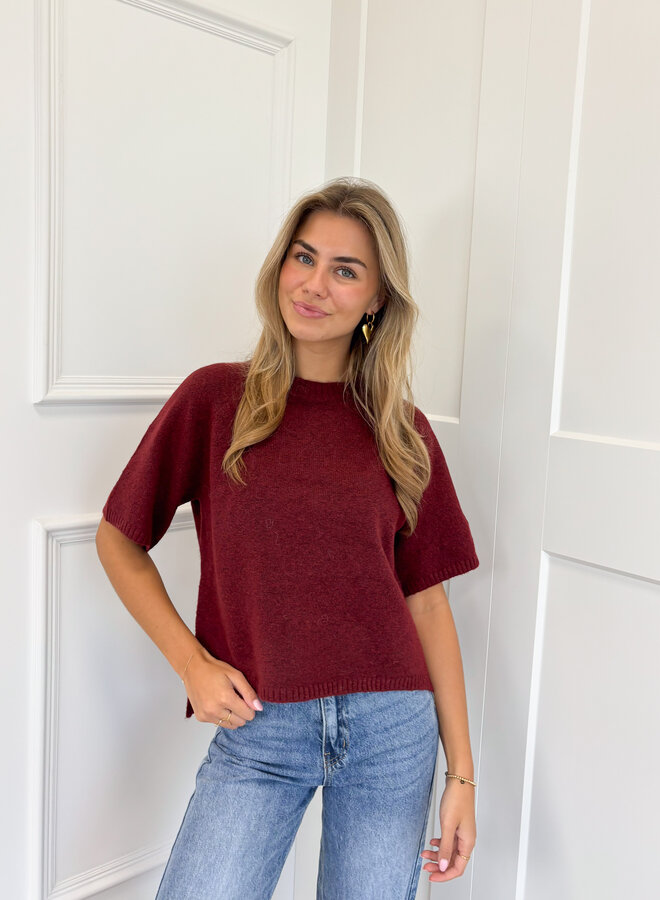 Knit top Kendal bordeaux