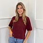 Knit top Kendal bordeaux