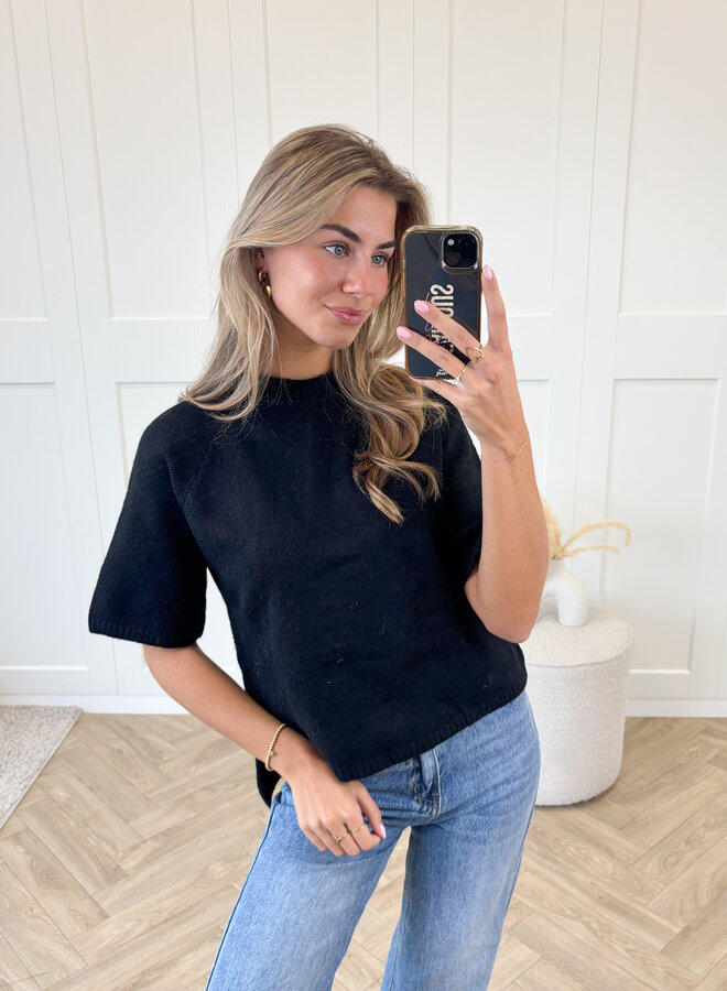 Knit top Kendal zwart